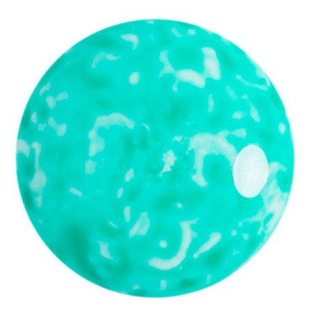 Cabochon par Puca - 25 mm - Milky Green Turquoise - PerlineBeads