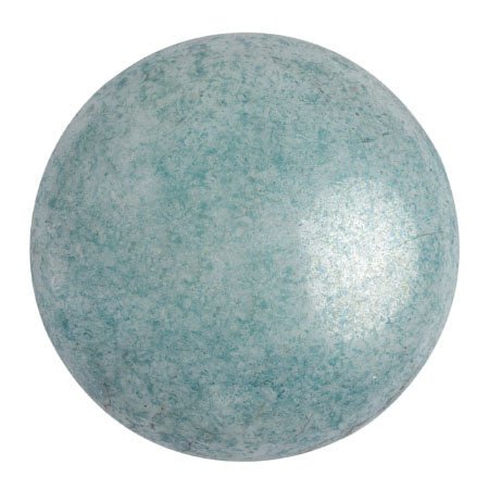 Cabochon par Puca® - 25 mm - Opaque Blue Ceramic Look - PerlineBeads