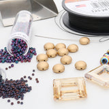 Candy Glasperle 8 mm - Bronze/Pale Gold - PerlineBeads