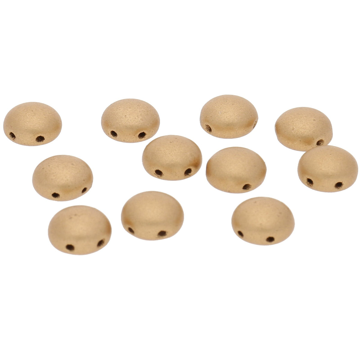 Candy Glasperle 8 mm - Bronze/Pale Gold - PerlineBeads