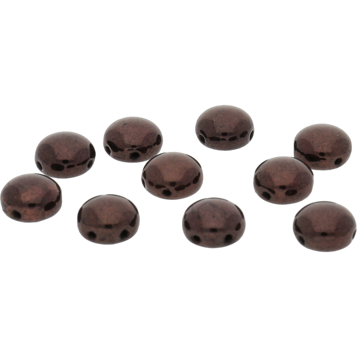 Candy Glasperle 8 mm - Jet Purple Bronze - PerlineBeads