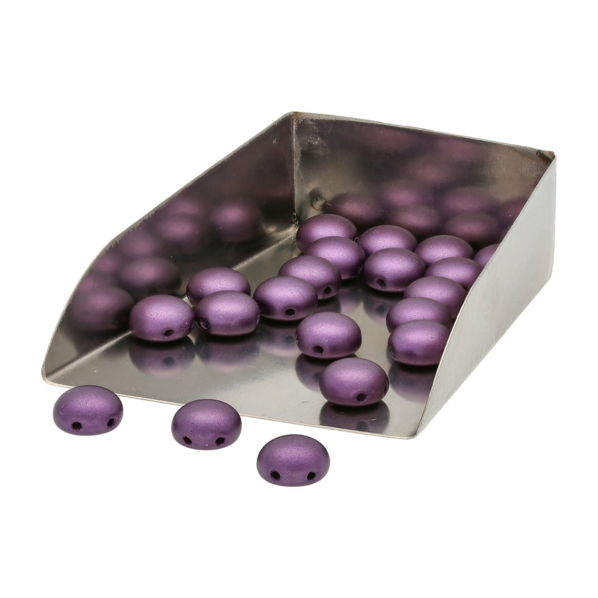 Candy Glasperle 8 mm - Pastel Bordeaux - PerlineBeads
