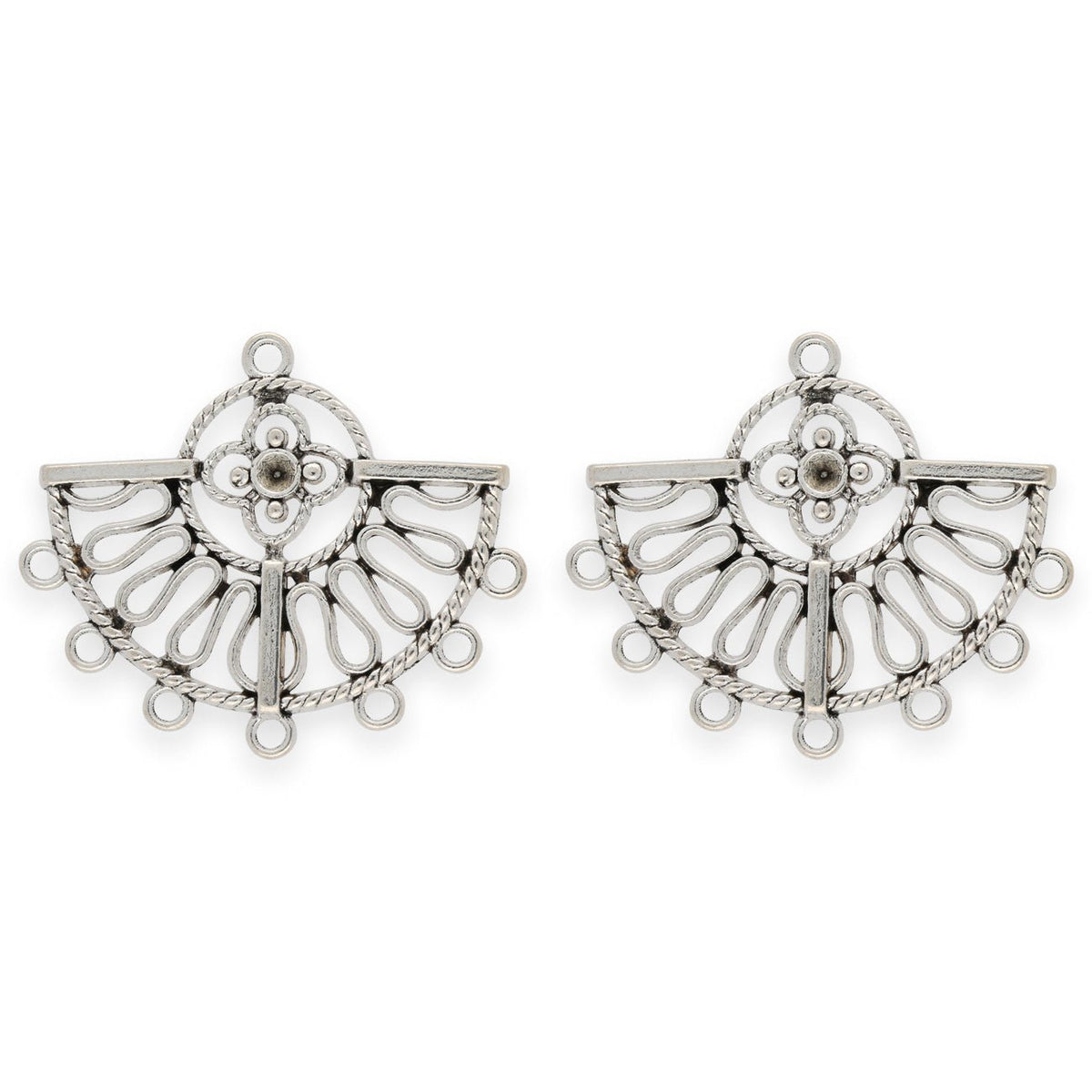 Chandelier Verbindungselement – Farbe Silber antik - PerlineBeads