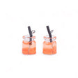 Charm-Anhänger Glas mit Cocktail - orange - PerlineBeads