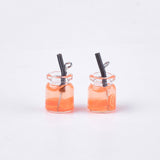 Charm-Anhänger Glas mit Cocktail - orange - PerlineBeads