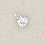 Charm-Anhänger Herz (gehämmert) - PerlineBeads