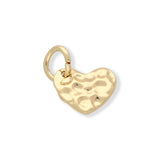 Charm-Anhänger Herz (gehämmert) - PerlineBeads