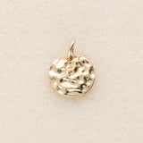 Charm-Anhänger Rund (gehämmert) - PerlineBeads
