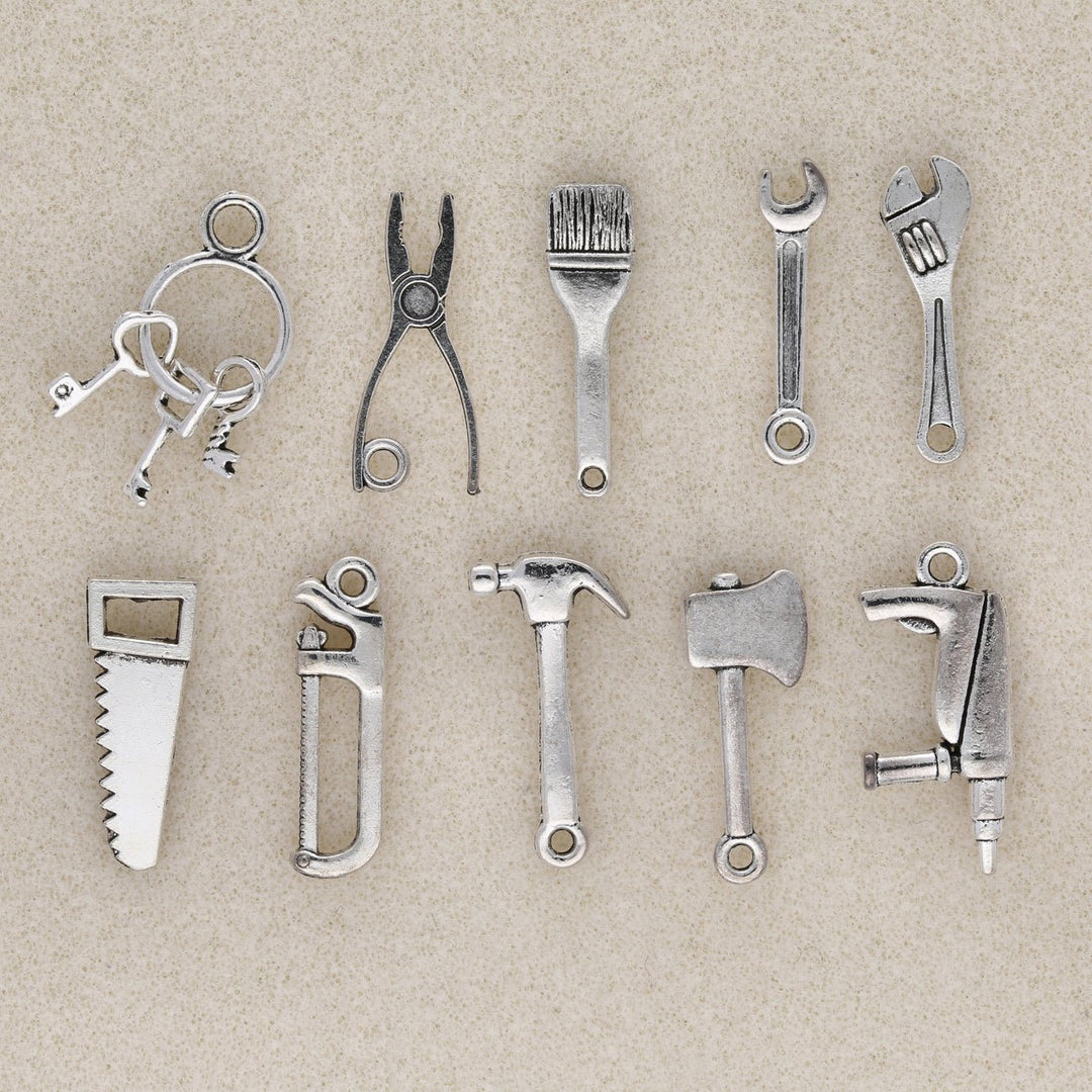 Charm Set “Tools I” (10 Stk.) - PerlineBeads