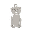 Charm/Anhänger "Hund" – Farbe Silber - PerlineBeads