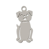 Charm/Anhänger "Hund" – Farbe Silber - PerlineBeads