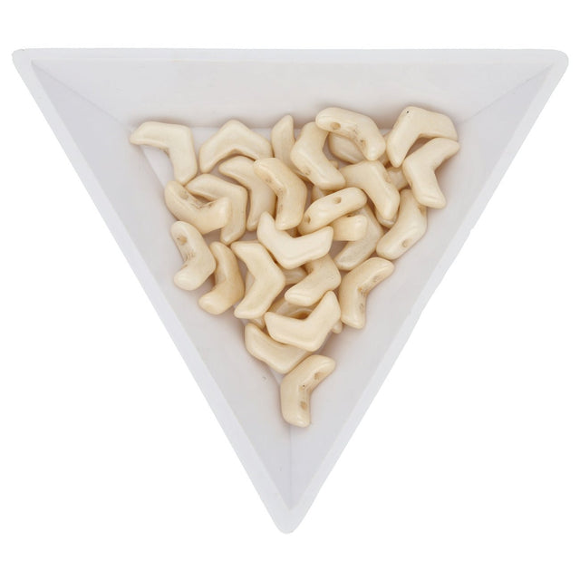 Chevron Duo 10x4 mm – Beige Luster - PerlineBeads