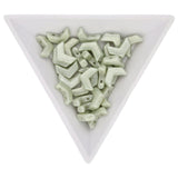 Chevron Duo 10x4 mm – Green Luster - PerlineBeads