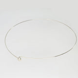 Choker-Halskette steif - Farbe Platin - PerlineBeads