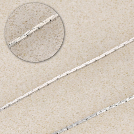 Cobra-Kette – Farbe Platin - PerlineBeads