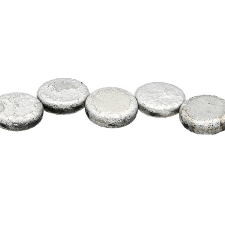 Coin 14 mm Glasperle – Etch Jet Full Labrador - PerlineBeads