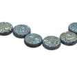 Coin 14 mm Glasperle – Jet Laser MT Contour - PerlineBeads