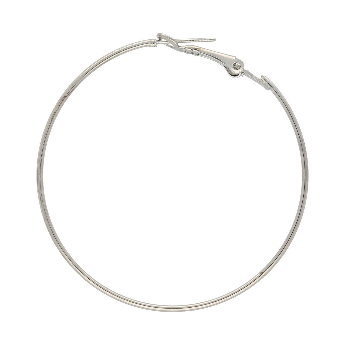 Creolen 53 x 48 mm – Silberfarbig - PerlineBeads