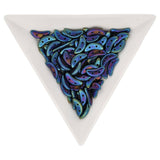 Crescent 3 x 10 mm - Jet Iris Blue - PerlineBeads