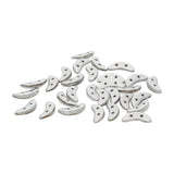 Crescent 3 x 10 mm - Silver - PerlineBeads