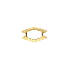 Cymbal™ Alado-SuperDuo Bead Connector - 24K Gold Plate - PerlineBeads