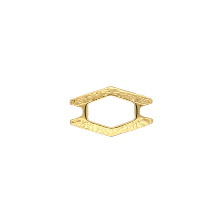Cymbal™ Alado-SuperDuo Bead Connector - 24K Gold Plate - PerlineBeads