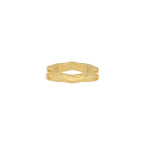 Cymbal™ Alado-SuperDuo Bead Connector - 24K Gold Plate - PerlineBeads