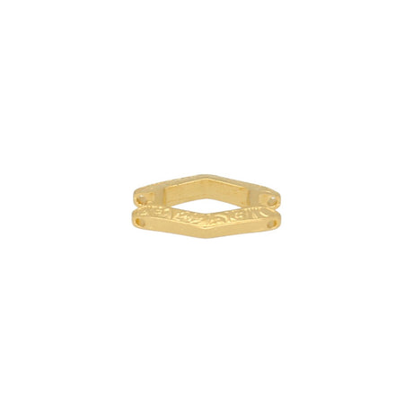 Cymbal™ Alado-SuperDuo Bead Connector - 24K Gold Plate - PerlineBeads