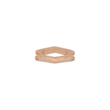 Cymbal™ Alado-SuperDuo Bead Connector - Rose Gold Plate - PerlineBeads