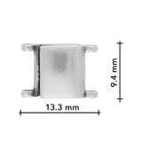 Cymbal™ Axos II Delica Magnetic Clasp - Silver Plate - PerlineBeads