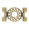 Cymbal™ Detis-Tila Bead Connector – Antique Brass Plate - PerlineBeads