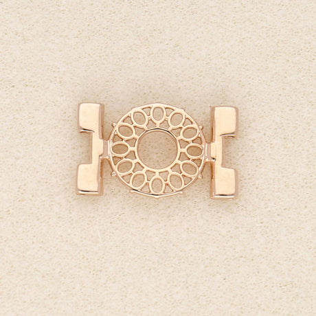 Cymbal™ Detis-Tila Bead Connector – Rosagold Vergoldet - PerlineBeads