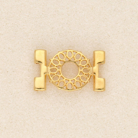 Cymbal™ Detis-Tila Bead Connector – Vergoldet 24 karat - PerlineBeads