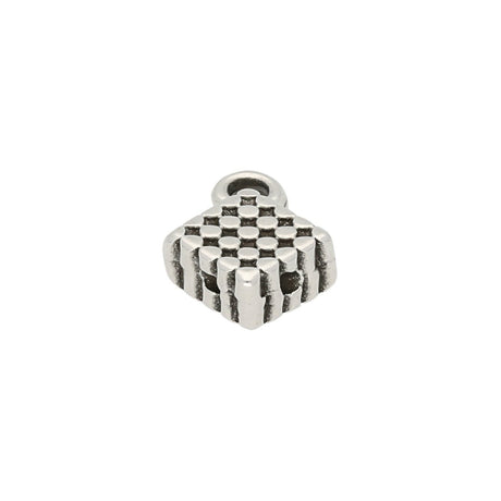 Cymbal™ Fero-Silky Side Bead Ending - Antique Silver Plate - PerlineBeads