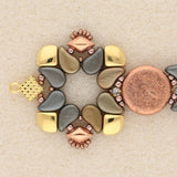 Cymbal™ Fero-Silky Side Bead Ending - Gold Plate - PerlineBeads