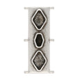 Cymbal™ Gerakari Delica Bead Connector - Antique Silver Plate - PerlineBeads