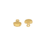 Cymbal™ Karavos-Ginko Bead Ending - 24K Gold Plate - PerlineBeads