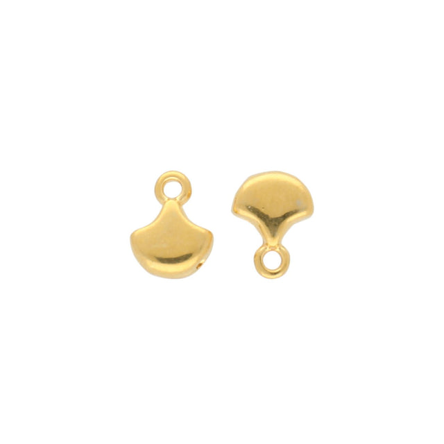 Cymbal™ Karavos-Ginko Bead Ending - 24K Gold Plate - PerlineBeads