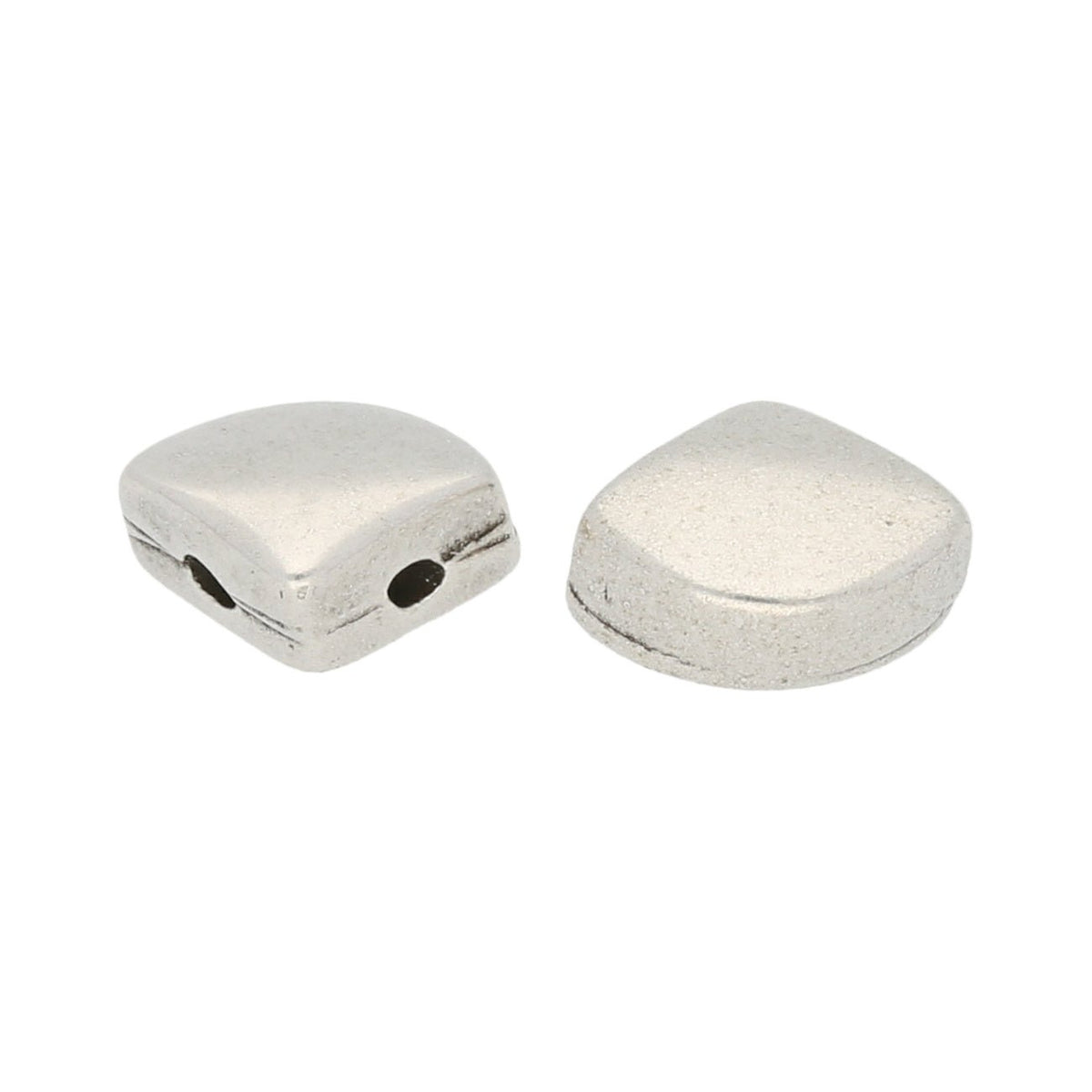 Cymbal™ Kardiani-Silky Side Bead - Antique Silver Plate - PerlineBeads