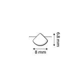 Cymbal™ Kardiani-Silky Side Bead - Antique Silver Plate - PerlineBeads