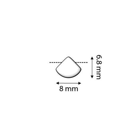 Cymbal™ Kardiani-Silky Side Bead - Antique Silver Plate - PerlineBeads