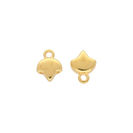 Cymbal™ Kastro-Ginko Bead Ending - 24K Gold Plate - PerlineBeads