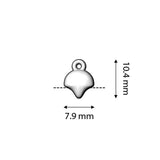 Cymbal™ Kastro-Ginko Bead Ending - Silver Plate - PerlineBeads