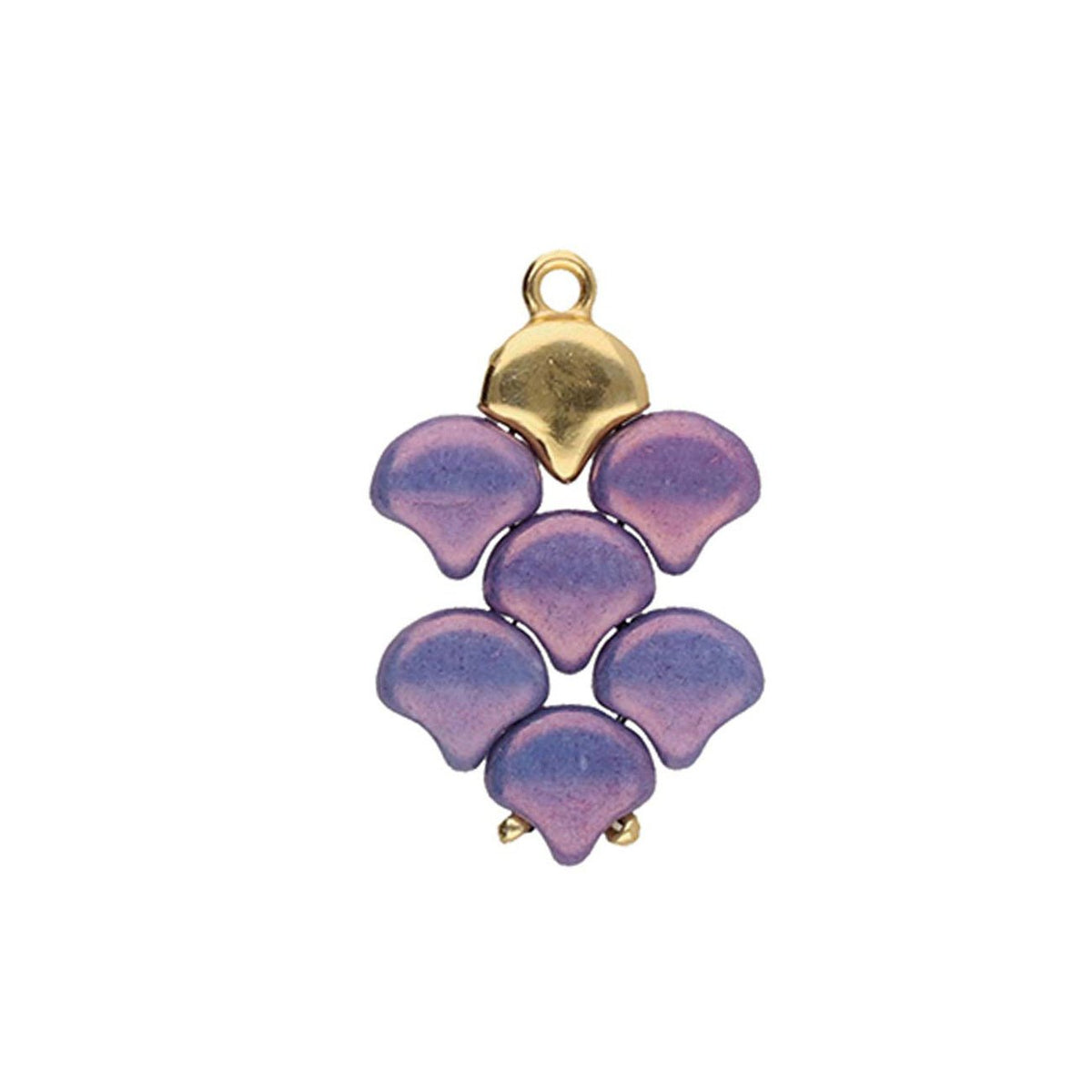 Cymbal™ Kastro-Ginko Bead Ending - Silver Plate - PerlineBeads