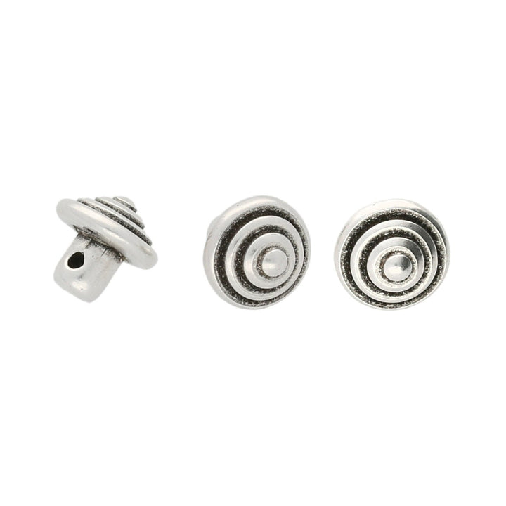 Cymbal™ Katapola-Minos Bead Substitute - Silver Plate - PerlineBeads