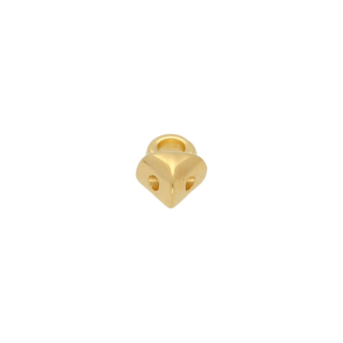 Cymbal™ Kleftiko-GemDuo Bead Ending - Gold Plate - PerlineBeads
