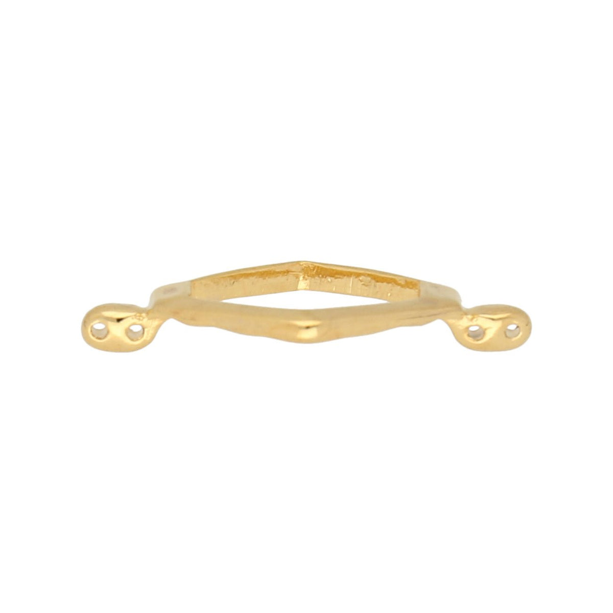 Cymbal™ Kotroni-SuperDuo Bead Connector - 24K Gold Plate - PerlineBeads