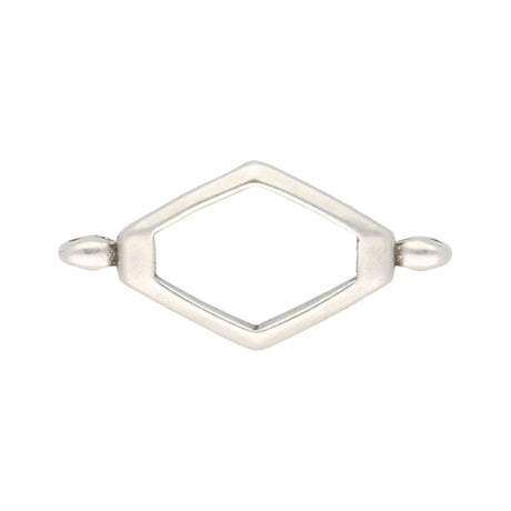 Cymbal™ Kotroni-SuperDuo Bead Connector - Silver Plate - PerlineBeads