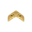 Cymbal™ Koudouro-Chevron Bead Substitute - Gold Plate - PerlineBeads