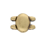 Cymbal™ Kypri II SuperDuo Magnetic Clasp - Antique Brass Plate - PerlineBeads